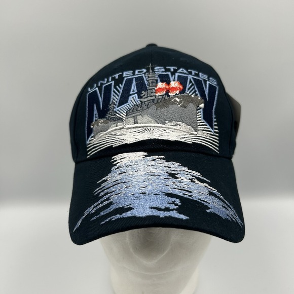 U.S. Navy Destroyer Hat / USN Dark Navy Baseball Cap NWT - Picture 1 of 7